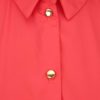 Červené košeľové šaty s volánmi Closet