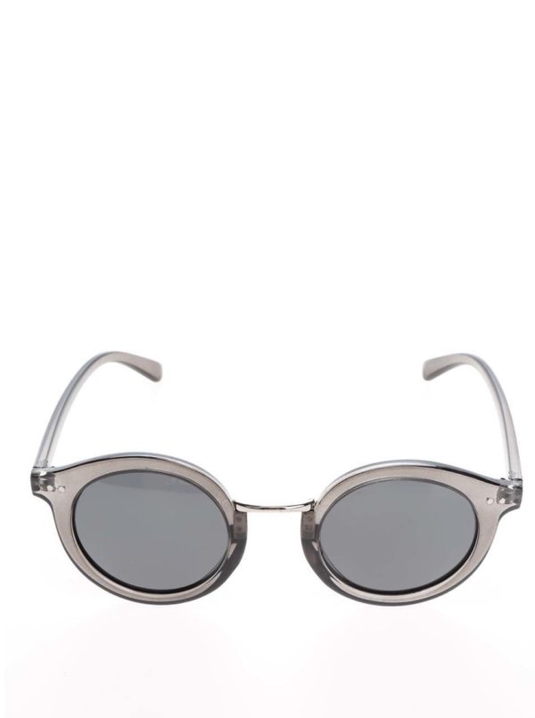 Sivé transparentné unisex slnečné okuliare CHPO Vanessa