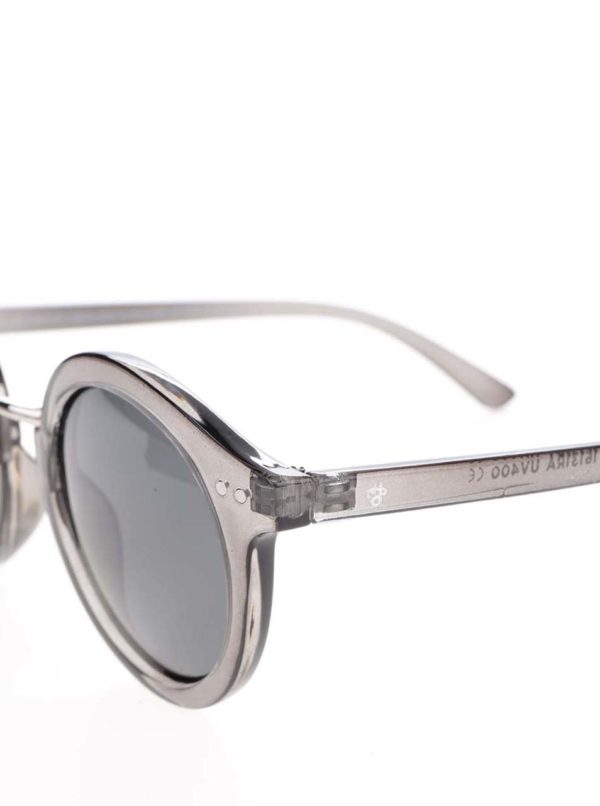 Sivé transparentné unisex slnečné okuliare CHPO Vanessa