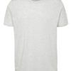 Svetlosivé melírované basic tričko s krátkym rukávom Burton Menswear London