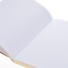 Vzorovaný linajkový zápisník v bielo-zlatej farbe Galison A5