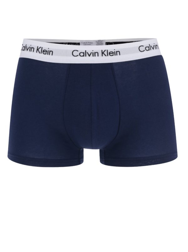 Súprava troch boxeriek v bielej, červenej a modrej farbe Calvin Klein Underwear