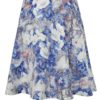 Bielo-modrá kvetovaná sukňa Smashed Lemon