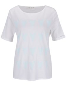 „Dobré“ dámske modro-biele tričko City Souls by Elajediova