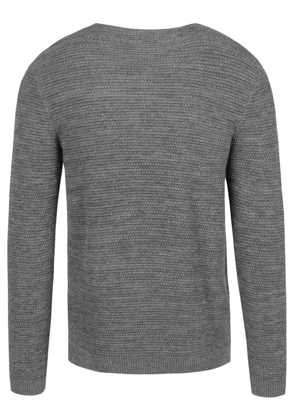 Sivý melírovaný sveter Selected Homme New Vince