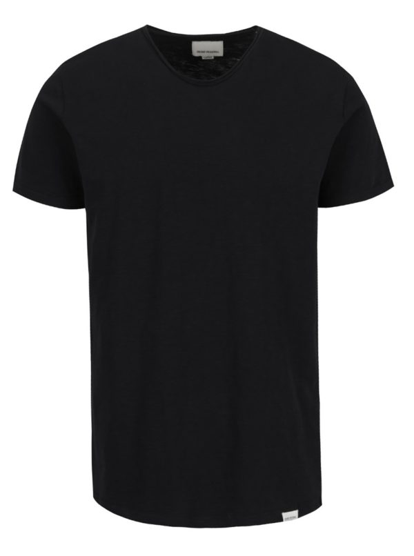 Čierne tričko s okrúhlym výstrihom Shine Original