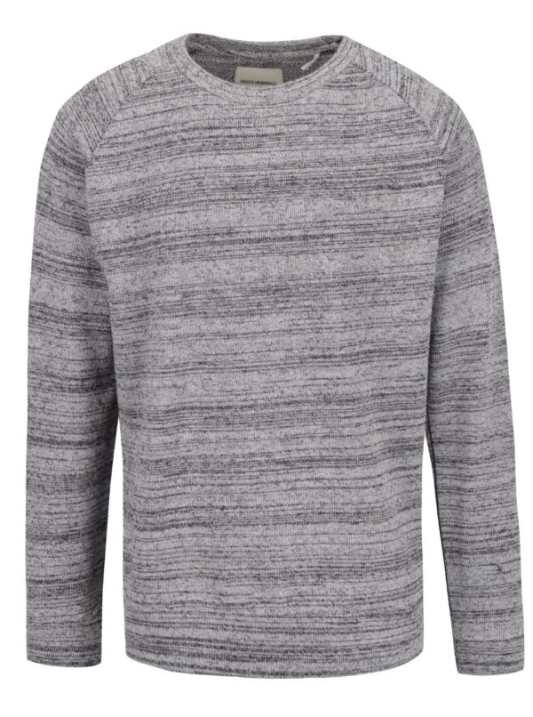 Sivý melírovaný sveter Shine Original