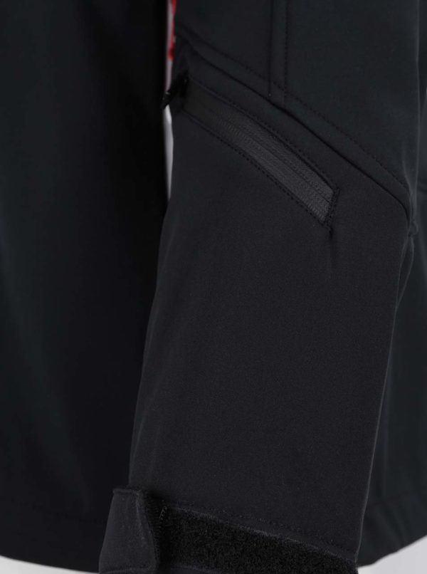 Čierna pánska vodovzdorná softshellová bunda MEATFLY