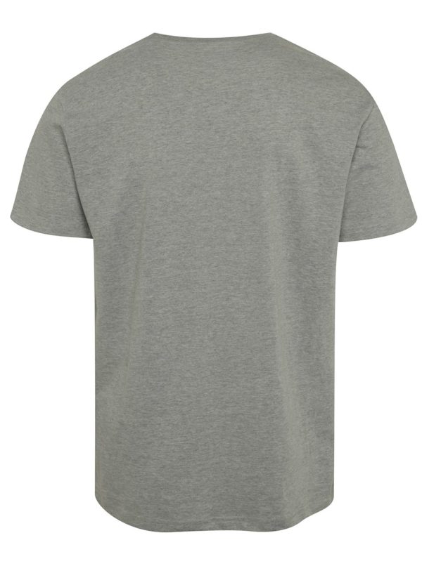 Sivé pánske tričko s potlačou NUGGET Logo