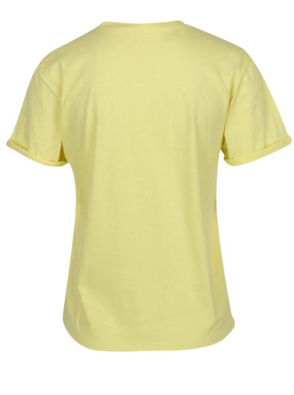 Žlté tričko s potlačou Miss Selfridge