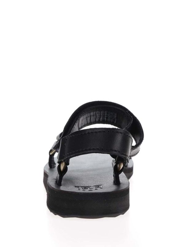 Čierne dámske kožené sandále Teva