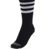 Čierne unisex ponožky s bielymi pruhmi American socks I.