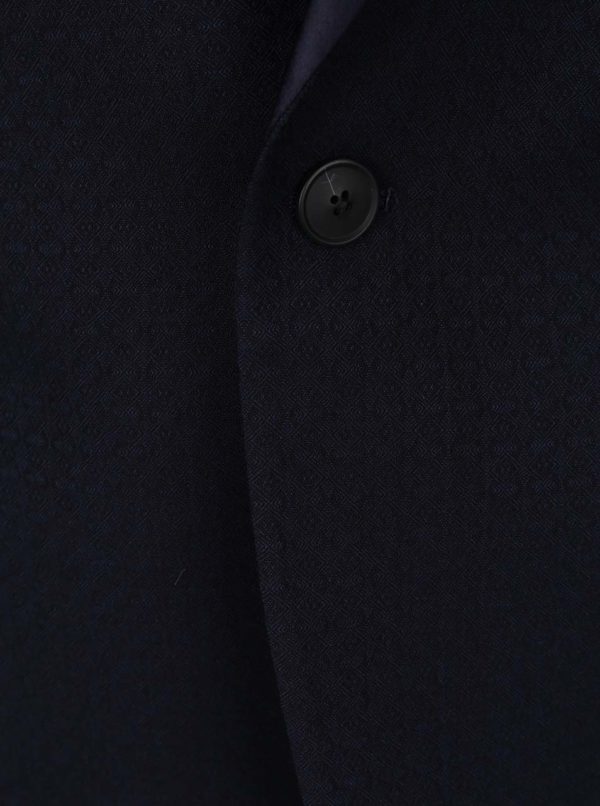 Tmavomodré oblekové skinny fit sako Burton Menswear London