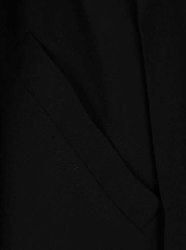 Čierny tenký kabát s opaskom Selected Femme Violie 