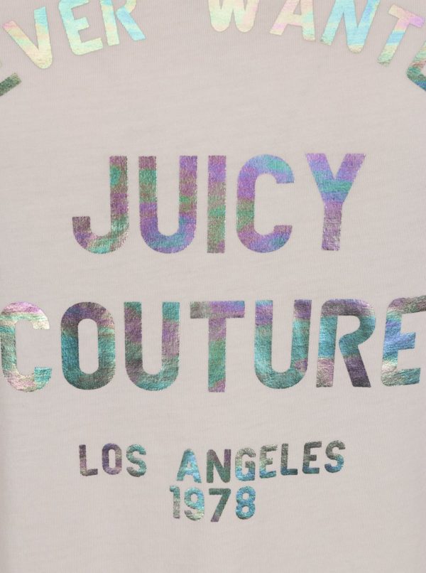 Svetloružové tričko s potlačou Juicy Coutre