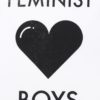 Biele dámske oversize tričko ZOOT Originál Feminist loves boys
