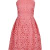 Ružové čipkované šaty Chi Chi London