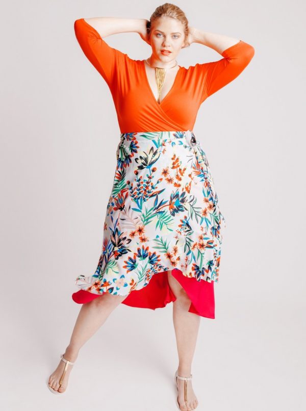 Svetlomodrá vzorovaná sukňa Dorothy Perkins
