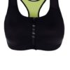 Zeleno-čierna športová podprsenka na zips Nike Shape zip