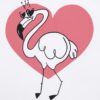 Biele dámske oversize tričko ZOOT Originál Flamingo