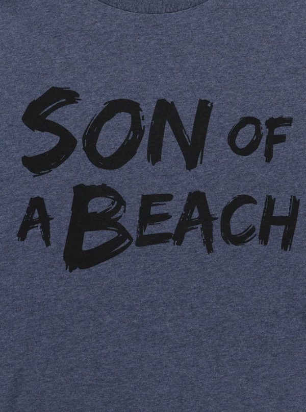 Modré pánske melírované tričko ZOOT Originál Son of a beach