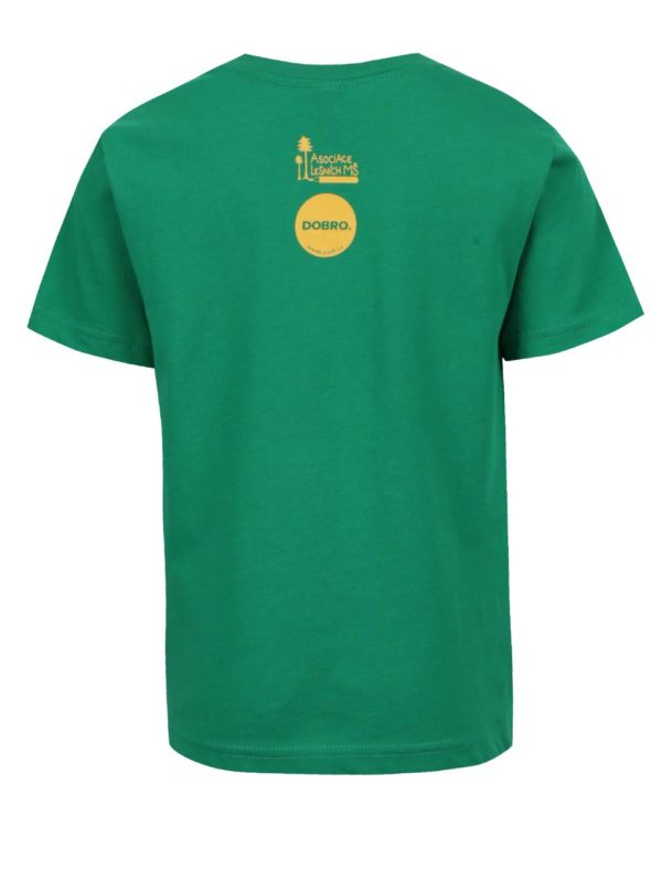 "Dobré" zelené detské tričko pre Asociáciu lesných MŠ