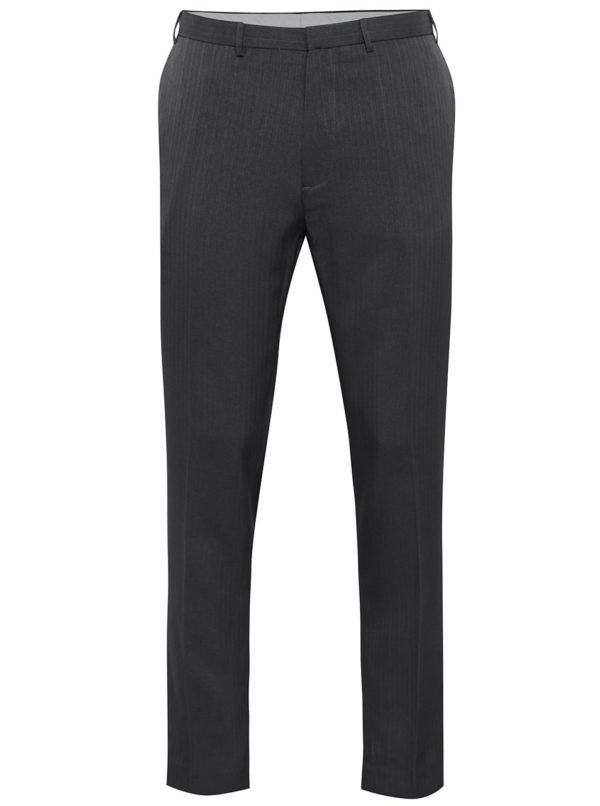 Tmavosivé formálne skinny nohavice Burton Menswear London