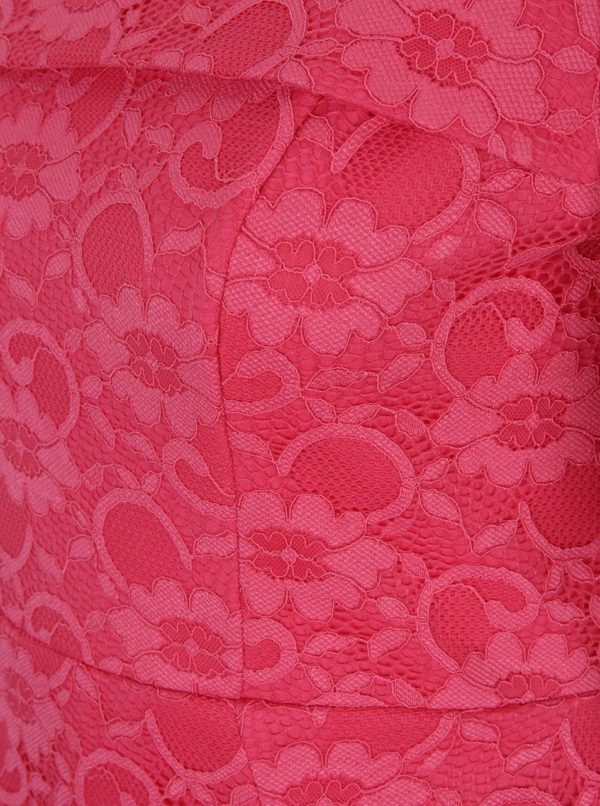 Ružové čipkované puzdrové šaty Dorothy Perkins