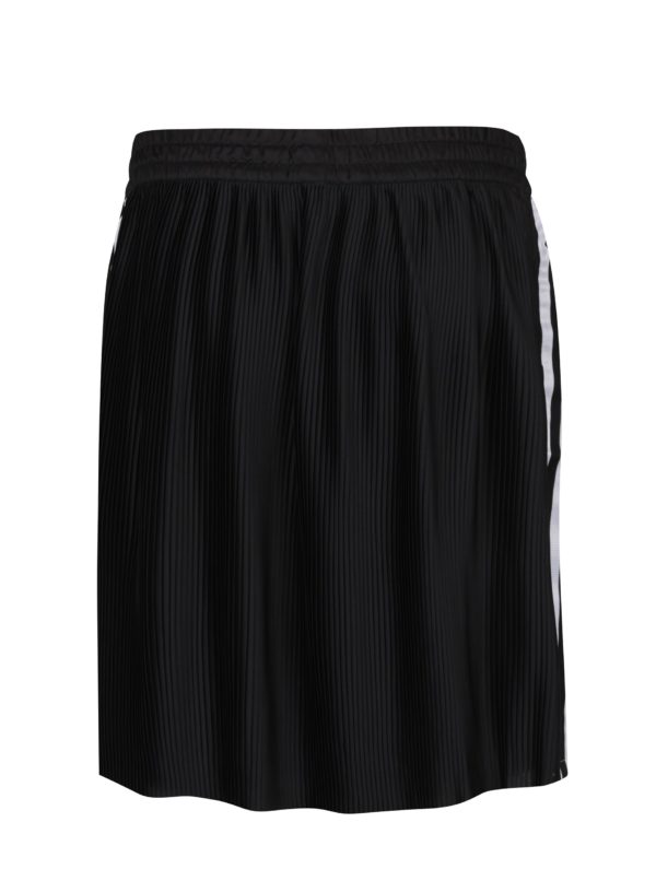 Čierna plisovaná sukňa s pruhmi adidas Originals