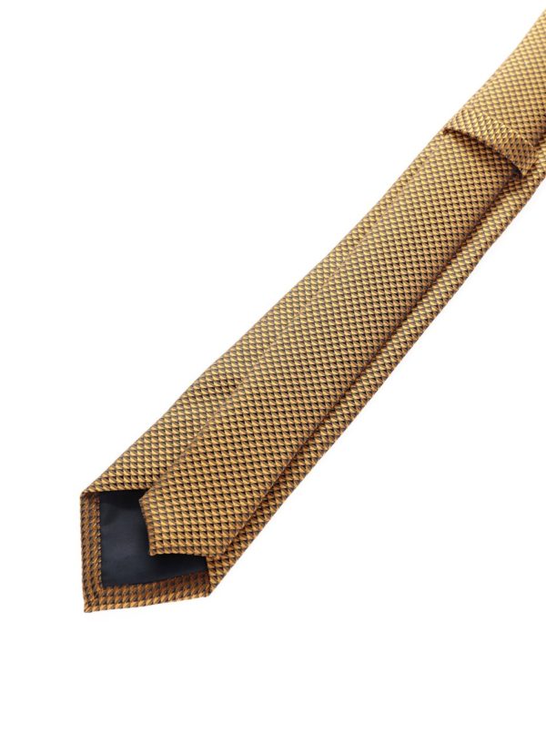 Žltá vzorovaná kravata Burton Menswear London