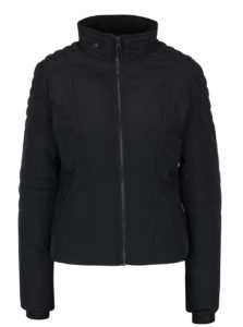 Čierna dámska prešívaná bunda se skrytou kapucňou Calvin Klein Jeans Ofira