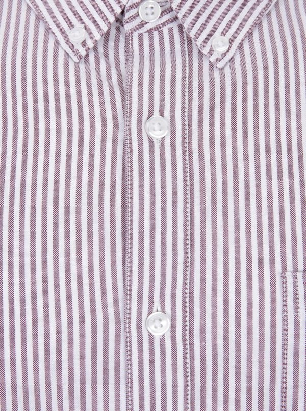 Krémovo-hnedá pruhovaná košeľa Burton Menswear London