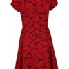 Červené vzorované šaty French Connection Rosalind