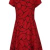 Červené vzorované šaty French Connection Rosalind