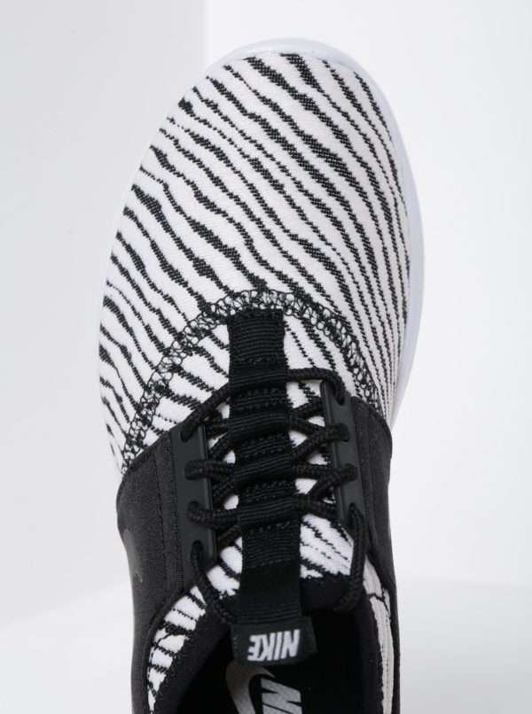 Čierno-biele dámske vzorované tenisky Nike Juvenate SE