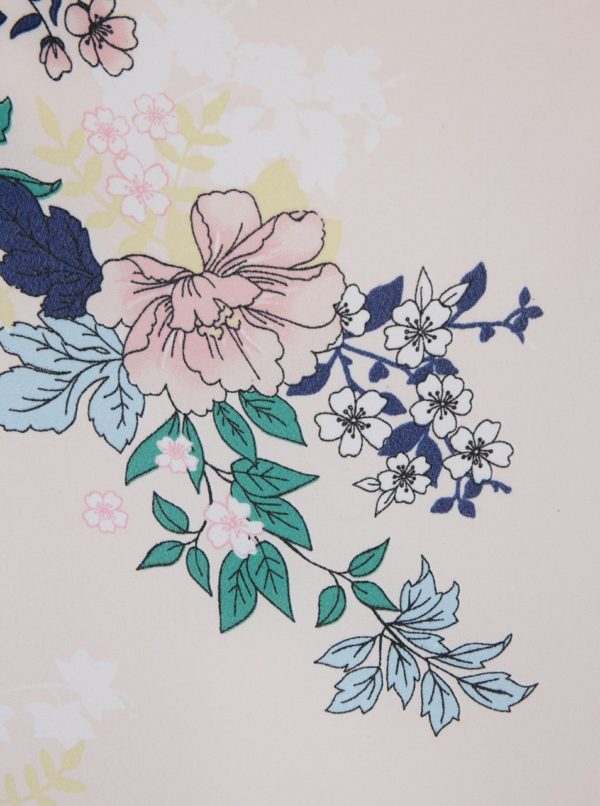 Svetloružová kvetovaná blúzka Dorothy Perkins Curve
