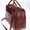 Hnedá pánska kožená cestovná taška s vreckami Royal RepubliQ