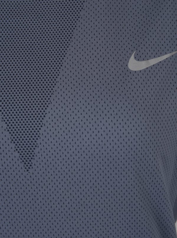 Sivomodré dámske funkčné tričko Nike Zonal Cooling Relay