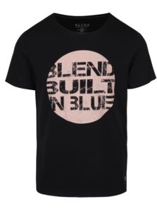 Čierne tričko s potlačou Blend