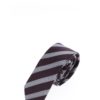 Sivo-vínová pruhovaná kravata Selected Homme New
