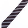 Sivo-vínová pruhovaná kravata Selected Homme New