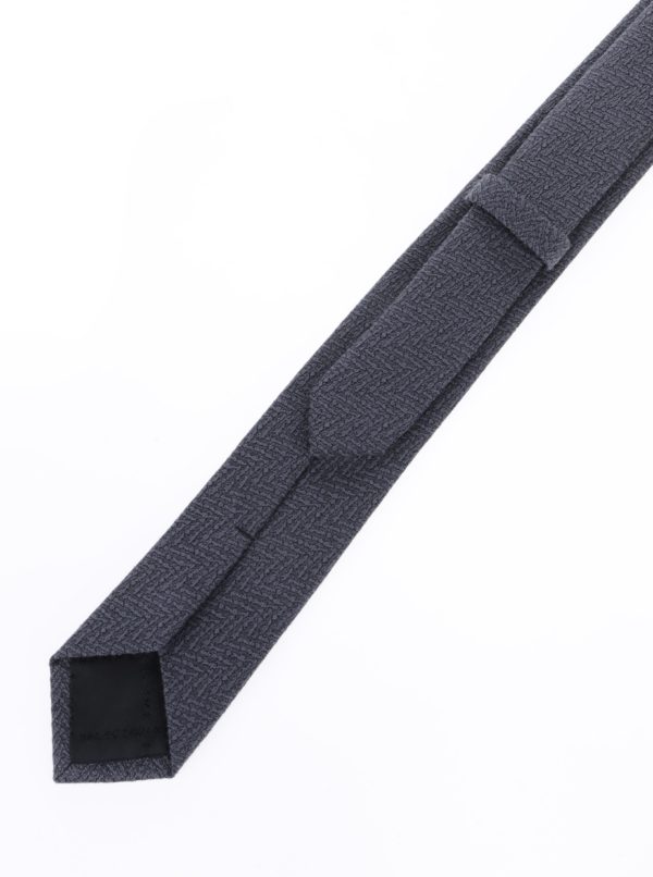 Sivá vzorovaná kravata Selected Homme New