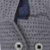 Sivá slim fit košeľa s jemným vzorom Jack & Jones Bosco