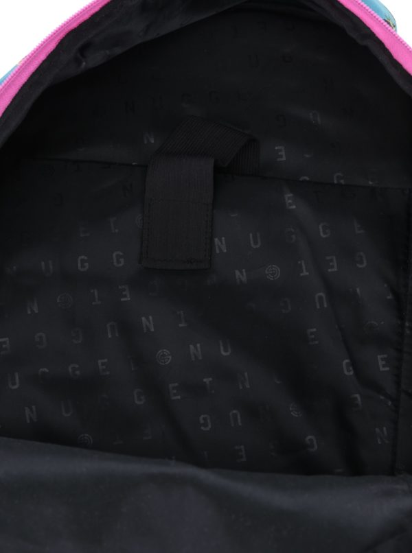 Ružovo-tyrkysový dámsky batoh s potlačou NUGGET Scrambler 26 l