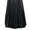 Čierna koženková plisovaná sukňa Noisy May Leanne