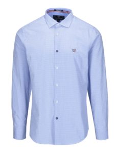 Modrá pánska kockovaná košeľa Jimmy Sanders