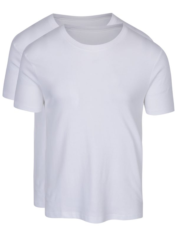 Súprava dvoch pánskych tričiek pod košeľu v bielej farbe M&Co