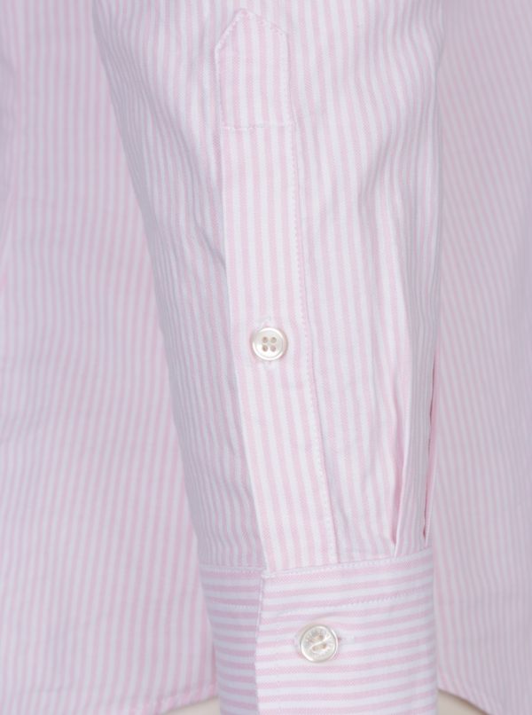 Bielo-ružová dámska pruhovaná košeľa GANT