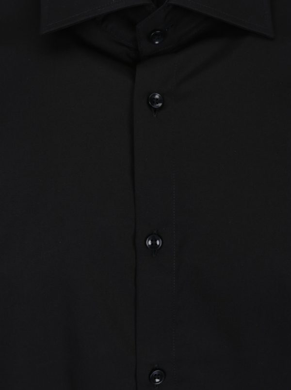 Čierna pánska formálna košeľa VAVI