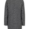 Čierno-sivý vzorovaný kabát VERO MODA Paris